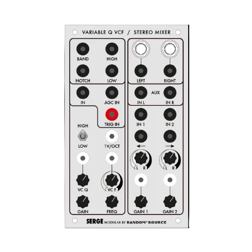 Variable Q Filter / R*S Stereo Mixer
