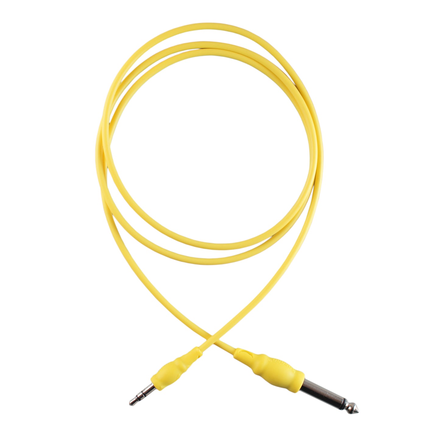 Stereo 3.5mm to Mono 6.35mm Mixer Cable Yellow (100cm)