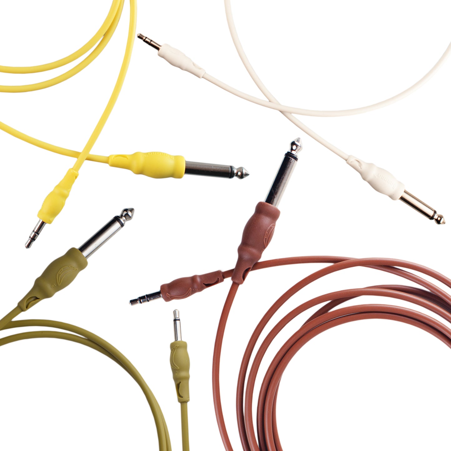 3.5mm to 6.35mm Mono Cable Olive (100cm)