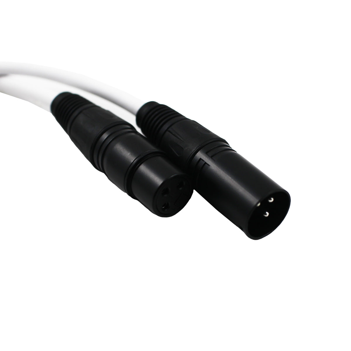 White XLR Microphone Cable