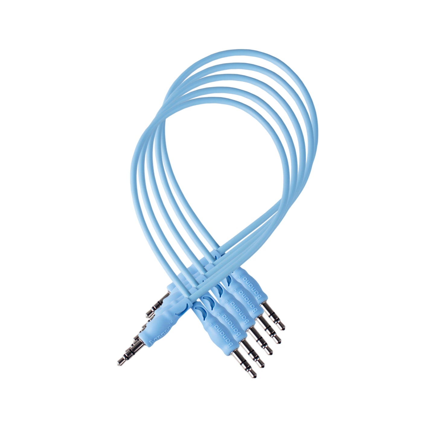 Eurorack+ Stereo Patch Cable Baby Blue (25cm)