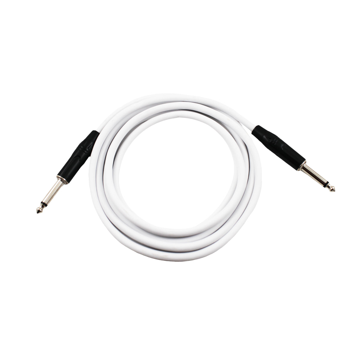 White Jack to Jack Instrument Cable