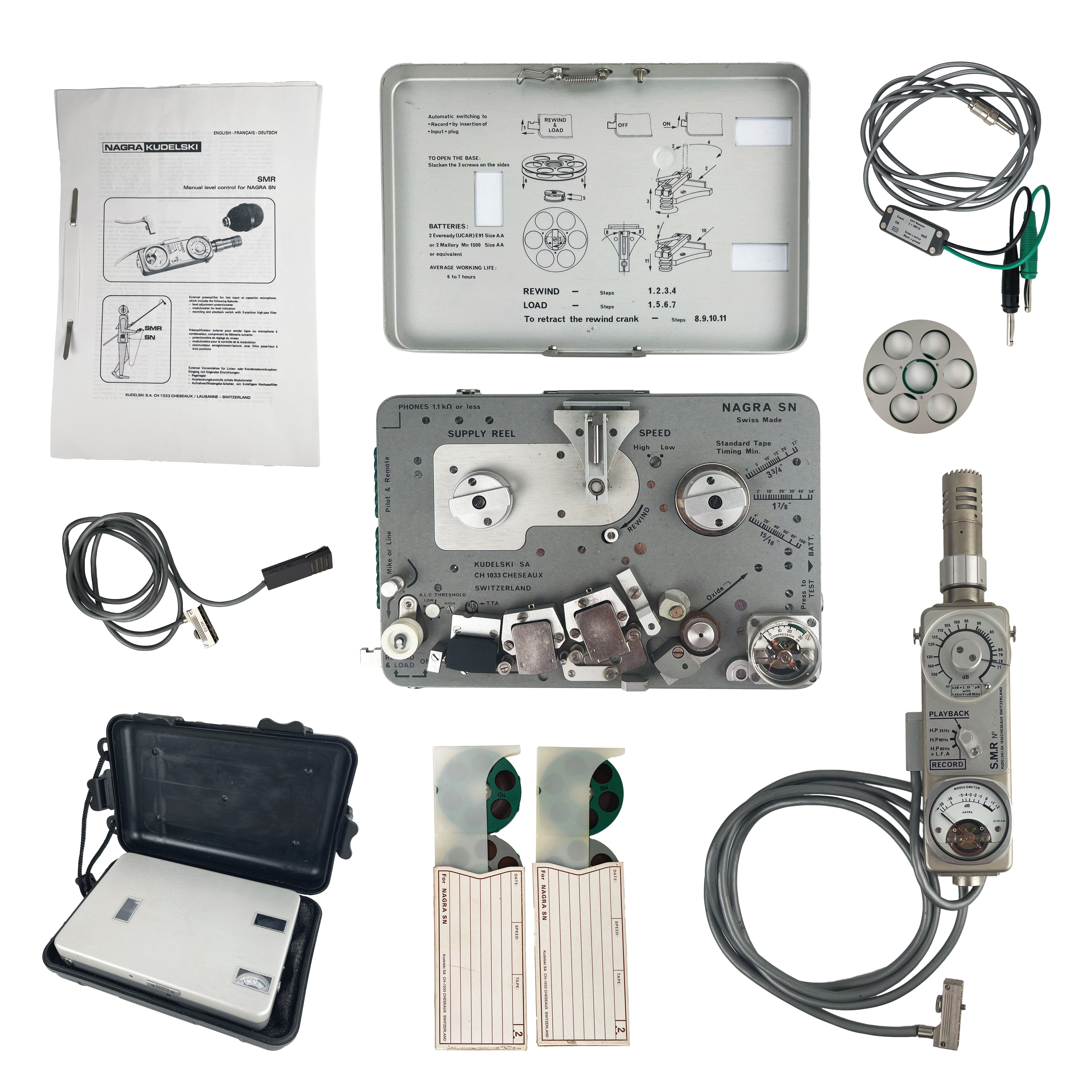 Nagra SNN w/ Nagrastatic, SMR, Tapes, Case – Patch Point