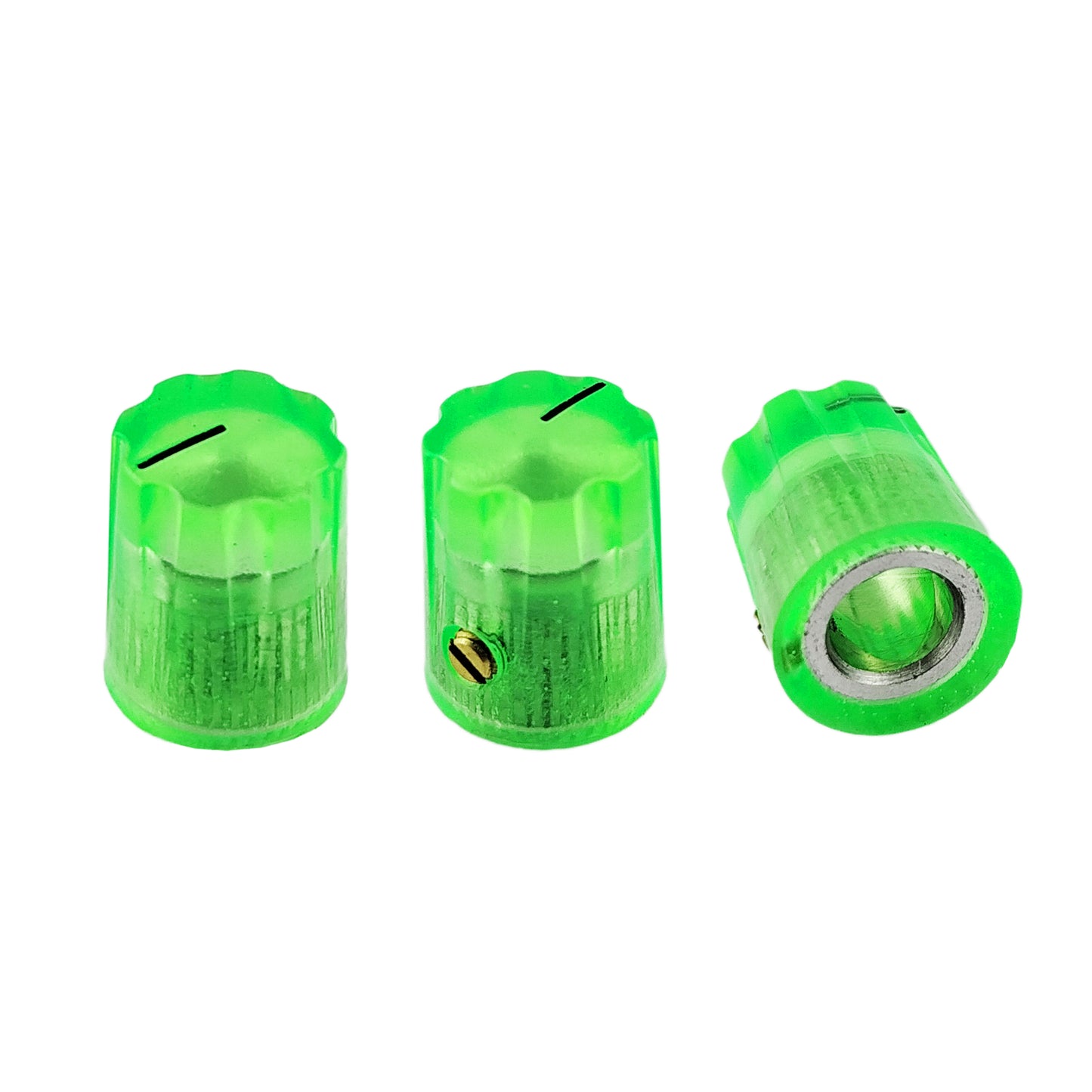 Clear Neon Green Knob