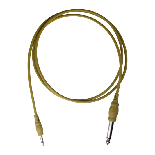 3.5mm to 6.35mm Mono Cable Olive (100cm)