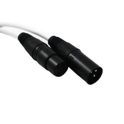 White XLR Microphone Cable