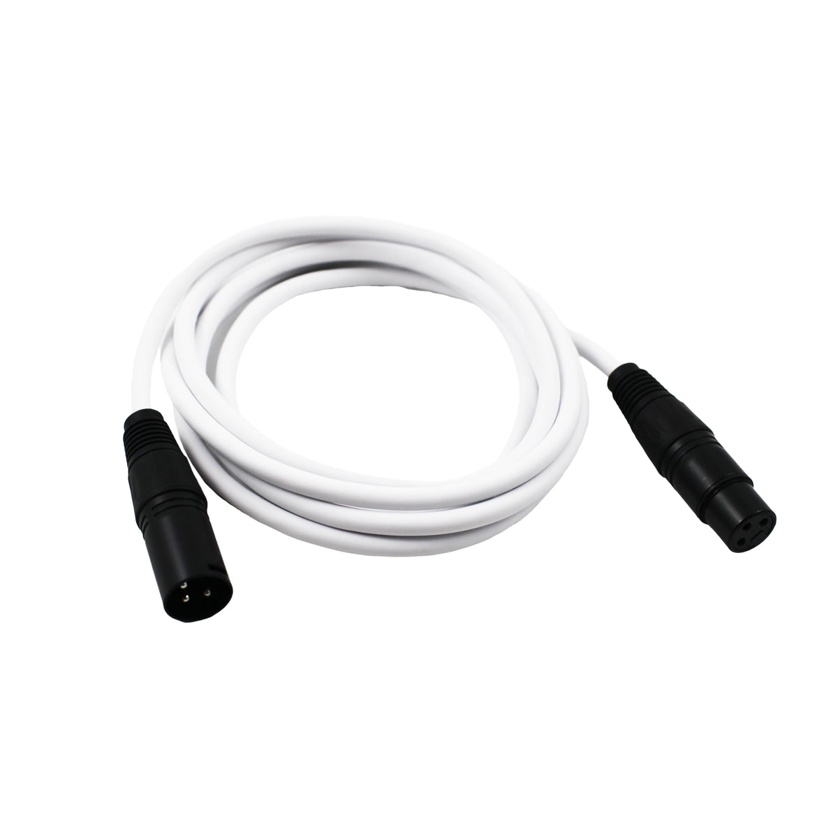 White XLR Microphone Cable