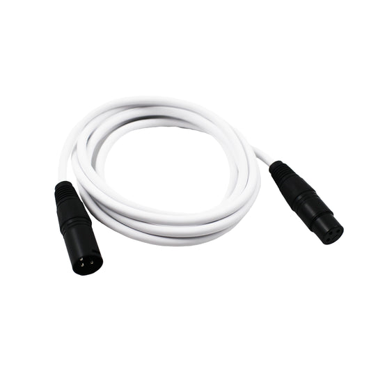 White XLR Microphone Cable