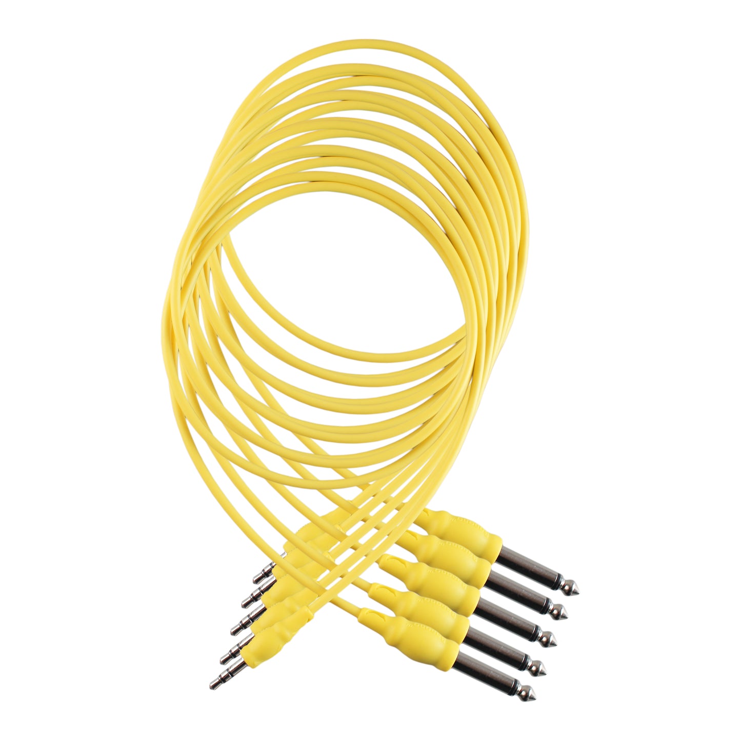 Stereo 3.5mm to Mono 6.35mm Mixer Cable Yellow (100cm)