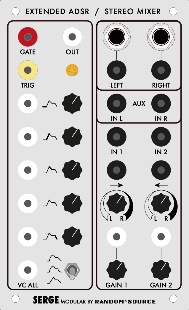 Extended ADSR / Stereo Mixer