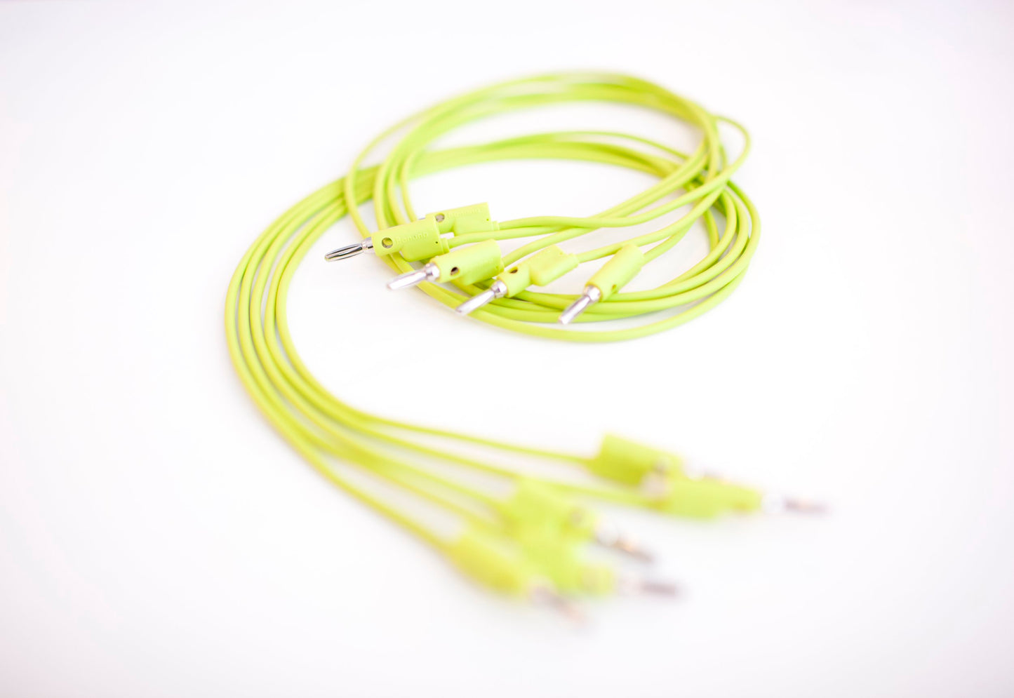 Banana Patch Cables 100 cm Neon Green